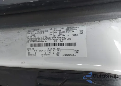 2018 Ford Transit-250 from USA, damaged, VIN 1FTYR1YM0JKA63403
